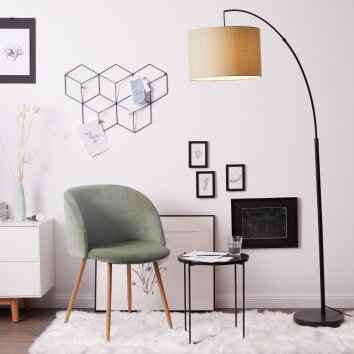 Brilliant Aike Floor Lamp black, 1-light source