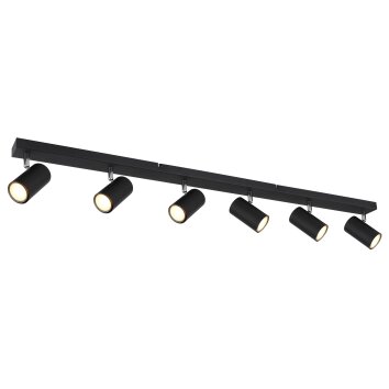Globo ROBBY Ceiling Light black, 6-light sources