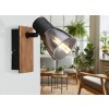 Globo CLAUDE Wall Light Dark wood, black, 1-light source
