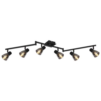 Globo CLAUDE Ceiling Light black, 6-light sources