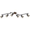Globo CLAUDE Ceiling Light brown, black, 6-light sources
