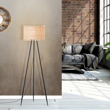Brilliant Raffy Floor Lamp black, 1-light source