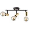Brilliant Kerry Ceiling Light gold, black, 3-light sources