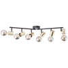 Brilliant Kerry Ceiling Light gold, black, 6-light sources