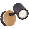 Brilliant Niels wall spotlight brown, black, 1-light source