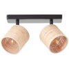 Brilliant Raffy Ceiling Light black, 2-light sources