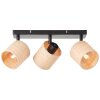 Brilliant Raffy Ceiling Light black, 3-light sources