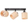 Brilliant Raffy Ceiling Light black, 3-light sources