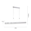 Paul Neuhaus PURE-MOTO Pendant Light LED aluminium, 3-light sources, Remote control
