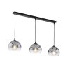 Fischer & Honsel Amos Pendant Light black, 3-light sources