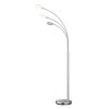 Fischer & Honsel Dent Floor Lamp LED matt nickel, 3-light sources