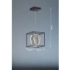 Fischer & Honsel Gisi Pendant Light LED black, 1-light source, Remote control