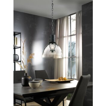 Fischer & Honsel Londo Pendant Light black, 1-light source