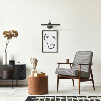 Fischer & Honsel Nami Wall Light LED black, 1-light source