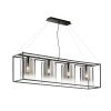 Fischer & Honsel Samu Pendant Light black, 4-light sources