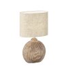 Fischer & Honsel Tobse Table lamp Wood like finish, 1-light source