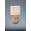 Fischer & Honsel Tobse Table lamp Wood like finish, 1-light source