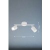 Fischer & Honsel Vano Ceiling Light white, 2-light sources