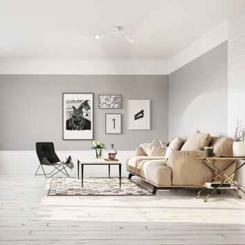 Fischer & Honsel Vano Ceiling Light white, 2-light sources