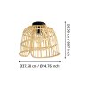 Eglo GLYNEATH Ceiling Light black, 1-light source