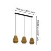 Eglo ALDERNEY Pendant Light black, 3-light sources