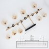 Chehalis Ceiling Light LED brass, black, 9-light sources