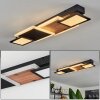 Sourbarie Ceiling Light LED brown, Wood like finish, black, 1-light source