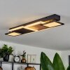 Sourbarie Ceiling Light LED brown, Wood like finish, black, 1-light source