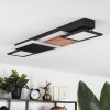Sourbarie Ceiling Light LED brown, Wood like finish, black, 1-light source