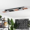 Sourbarie Ceiling Light LED brown, Wood like finish, black, 1-light source