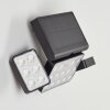 Estampes solar wall lamp LED anthracite, 1-light source, Motion sensor