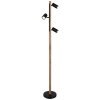 Globo HERTI Floor Lamp brown, black, 3-light sources