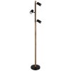 Globo HERTI Floor Lamp brown, black, 3-light sources
