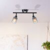 Brilliant Loralie Ceiling Light black, 2-light sources