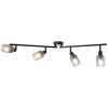 Brilliant Loralie Ceiling Light black, 4-light sources