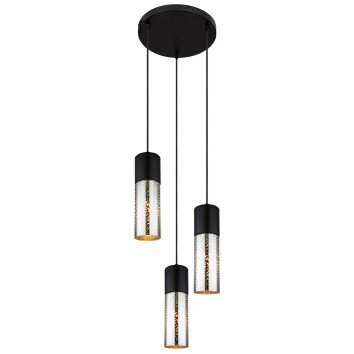 Globo ANNIKA Pendant Light black, 3-light sources
