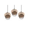 Reality Borka Pendant Light black, 3-light sources