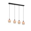 Reality Borka Pendant Light black, 4-light sources