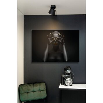 Lucide TRIGONO Ceiling Light black, 1-light source