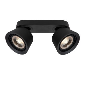 Lucide TRIGONO Ceiling Light black, 2-light sources