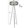 Vagney Floor Lamp matt nickel, black, 1-light source