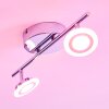 LUCY ceiling spotlight LED chrome, 2-light sources, Remote control, Colour changer