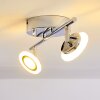 LUCY ceiling spotlight LED chrome, 2-light sources, Remote control, Colour changer