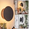 GUSUM Wall Light LED black, 1-light source