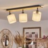 Alsen Ceiling Light Light wood, black, 3-light sources