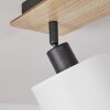 Alsen Ceiling Light Light wood, black, 3-light sources