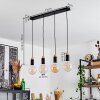 Brenier Pendant Light Ecru, black, 4-light sources