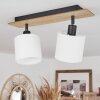 Alsen Ceiling Light Light wood, black, 2-light sources