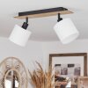 Alsen Ceiling Light Light wood, black, 2-light sources
