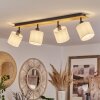 Alsen Ceiling Light Ecru, black, 4-light sources